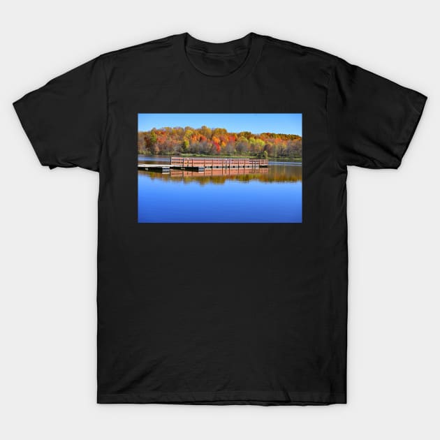 Floating fishing dock T-Shirt by Carlosr1946